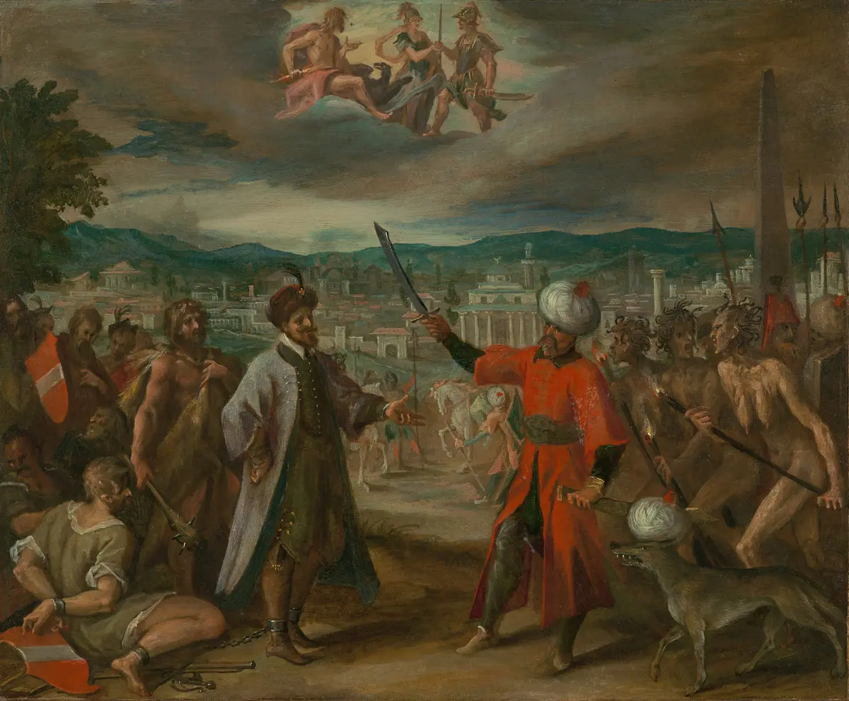 Allegorie auf die Kriegserklärung vor Konstantinopel