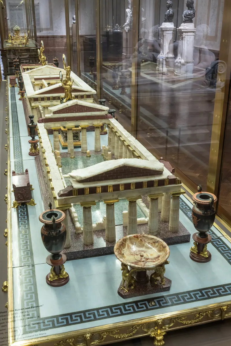 Drei Tempel der Ruinen von Paestum