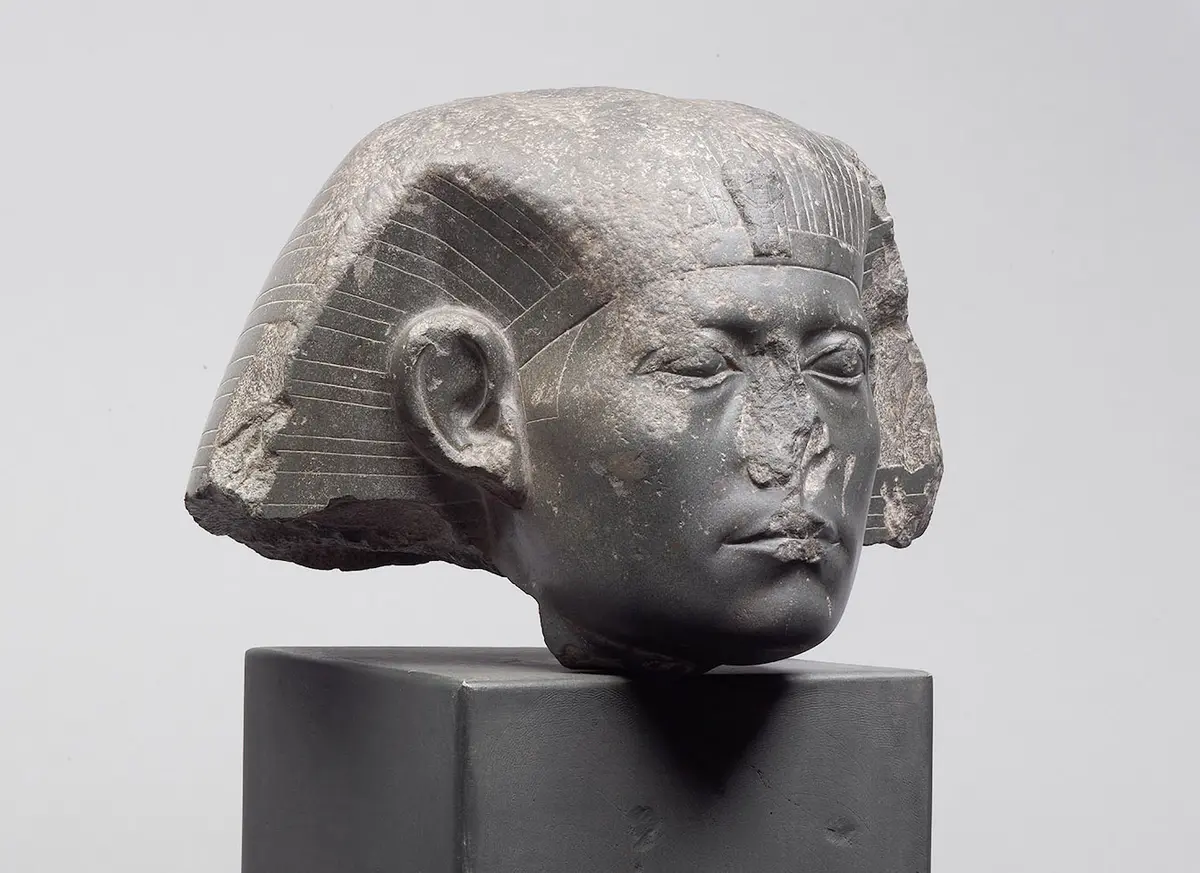 Head from a sphinx of Senwosret III 