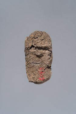 Ächtungsfigur mit Aufschrift
