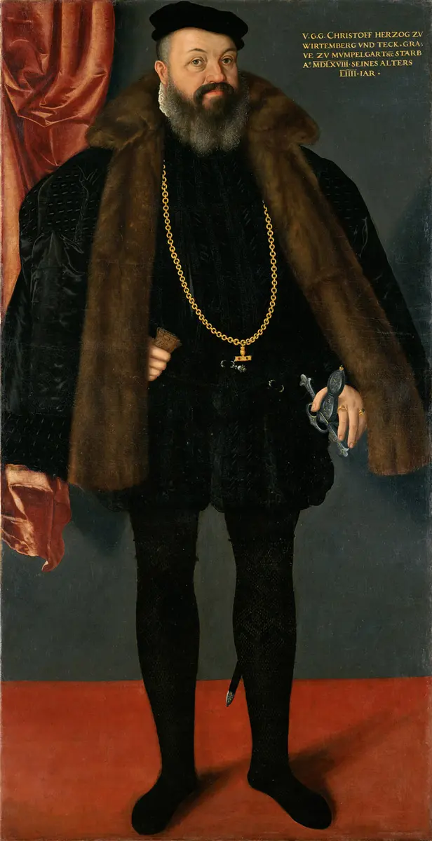 Herzog Christoph von Württemberg (1515-1568) in spanischer Tracht