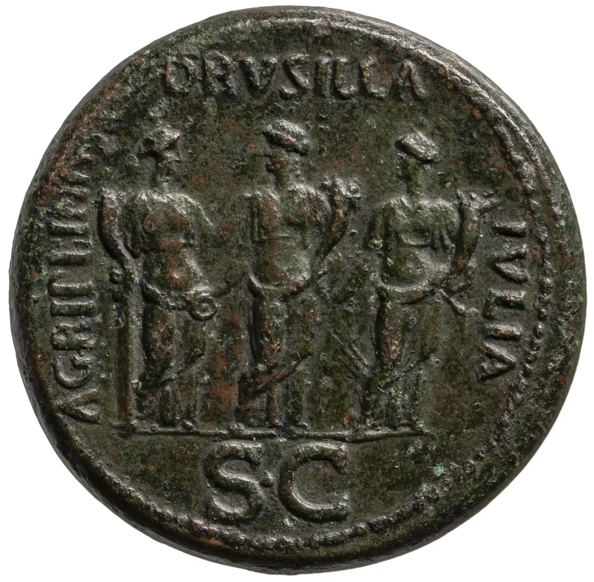 Caius für Agrippina II., Drusilla und Iulia III.