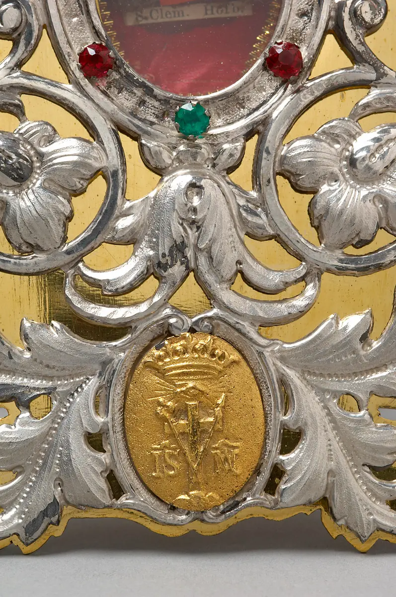 Theka (Reliquiar) mit einer Reliquie des hl. Clemens Maria Hofbauer