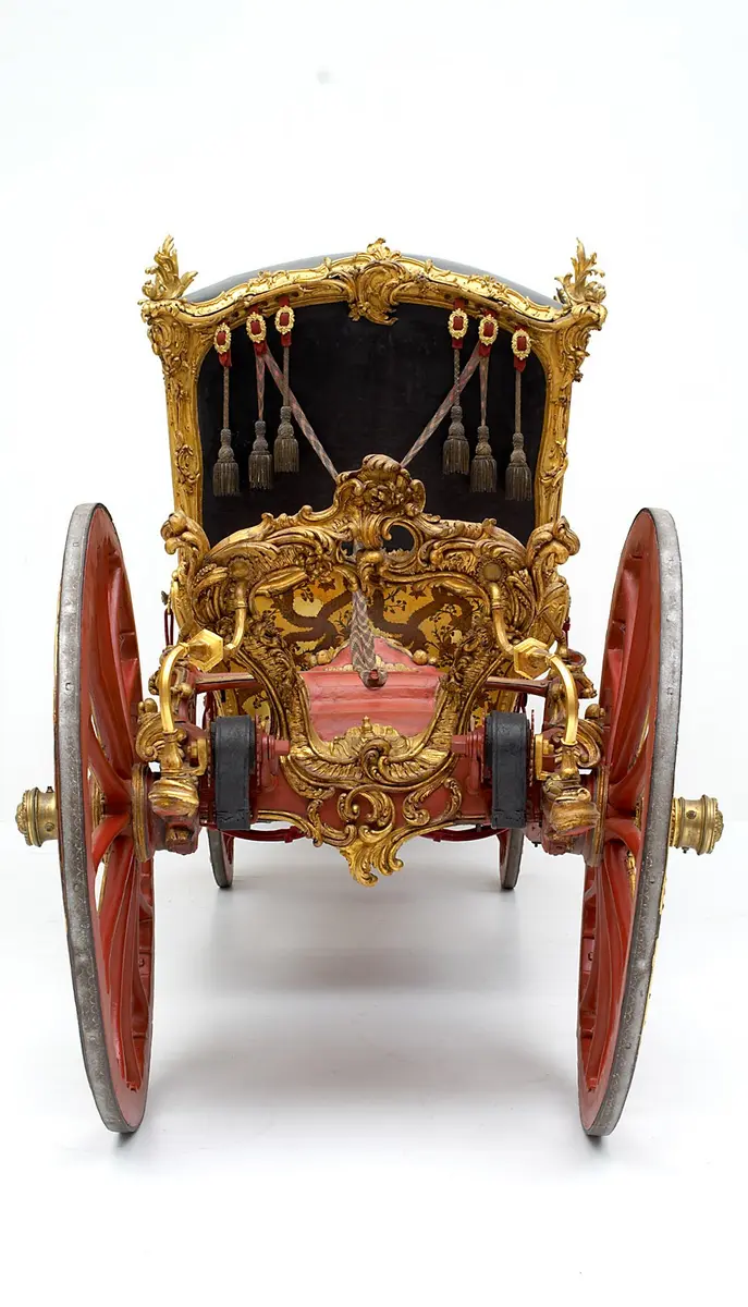 Rokoko-Berline, sogenannter „Prinzen“- oder „Damenwagen“
