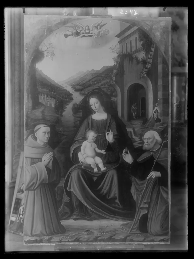 Madonna mit Kind und zwei Heiligen