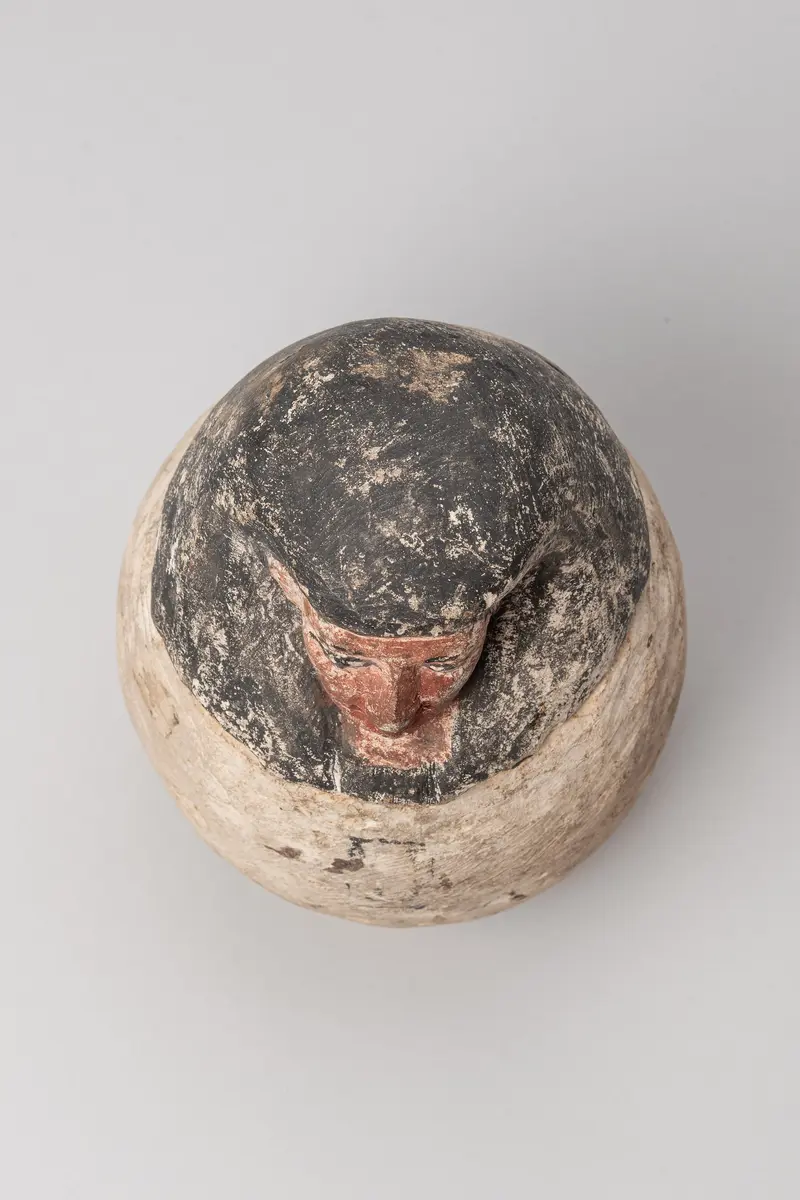 Kanope mit Deckel in Form eines Menschenkopfes
