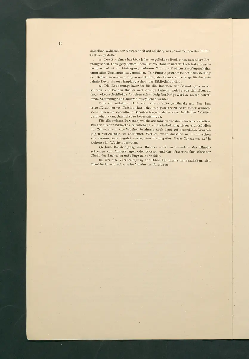 Bestimmungen für den Dienstbetrieb in den kunsthistorischen Sammlungen des Allerhöchsten Kaiserhauses