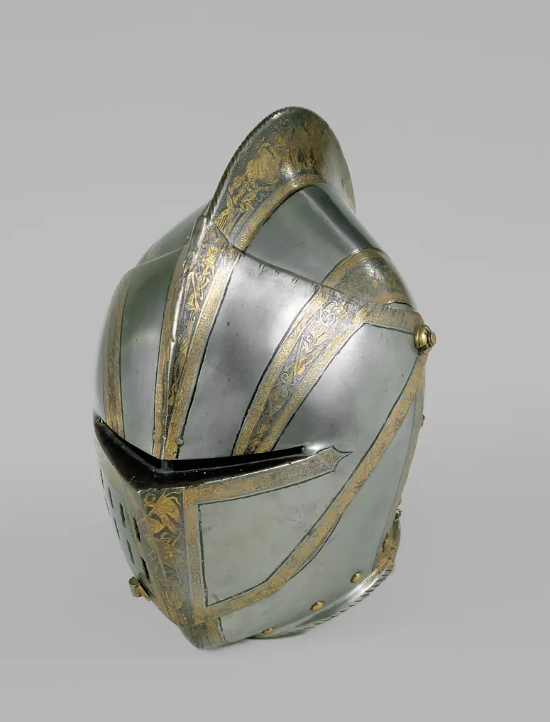 Geschlossener Helm der Trophäengarnitur
