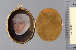 Medaillonkapsel mit dem Portrait der Herzogin Anna von Bayern