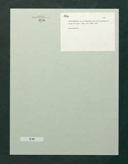 Bestimmungen für die Benützung des Vortragssaals im Corps de Logis