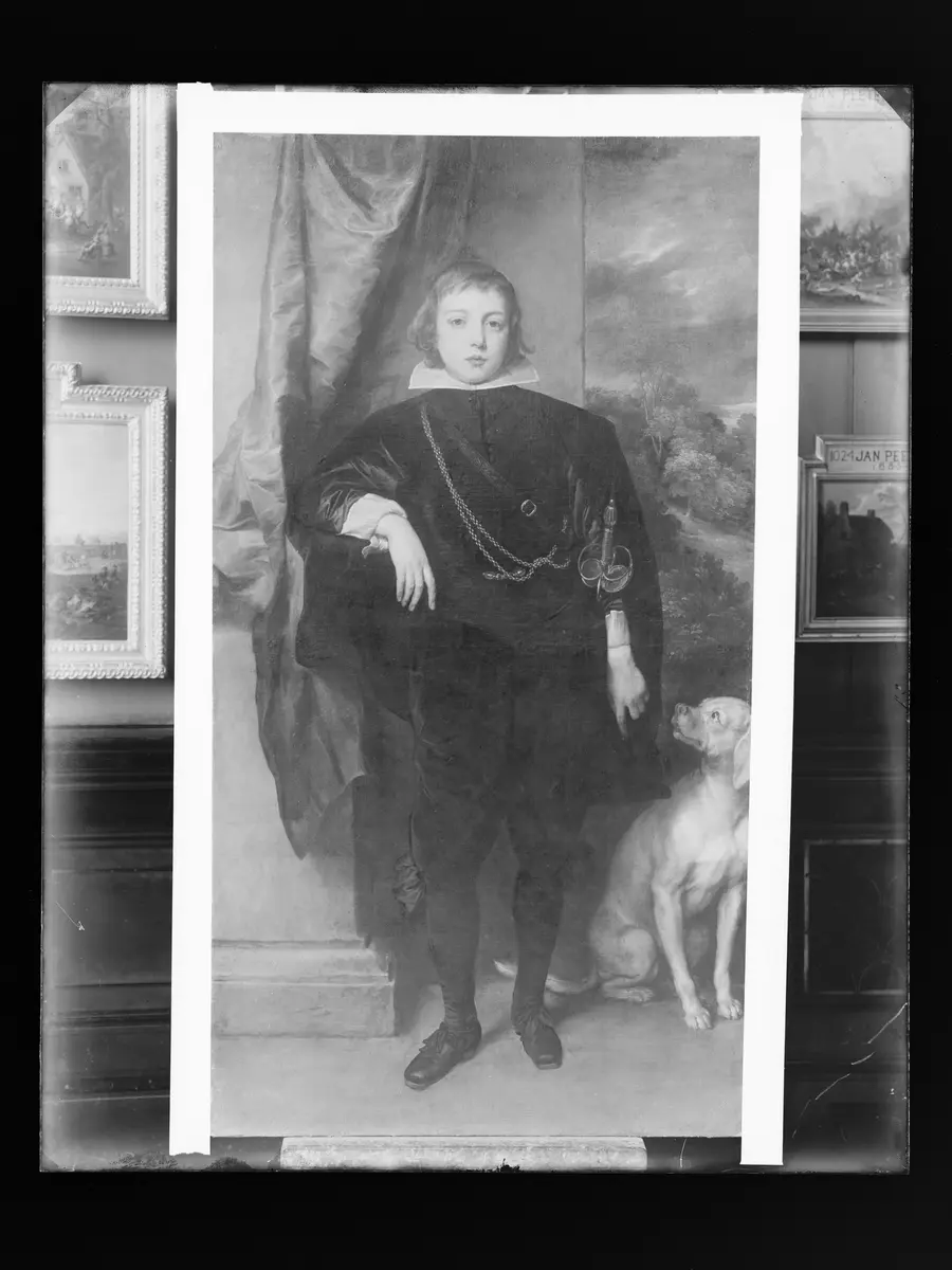Filippo Francesco d'Este, Marchese di Lanzo (1621-1653) mit Hund