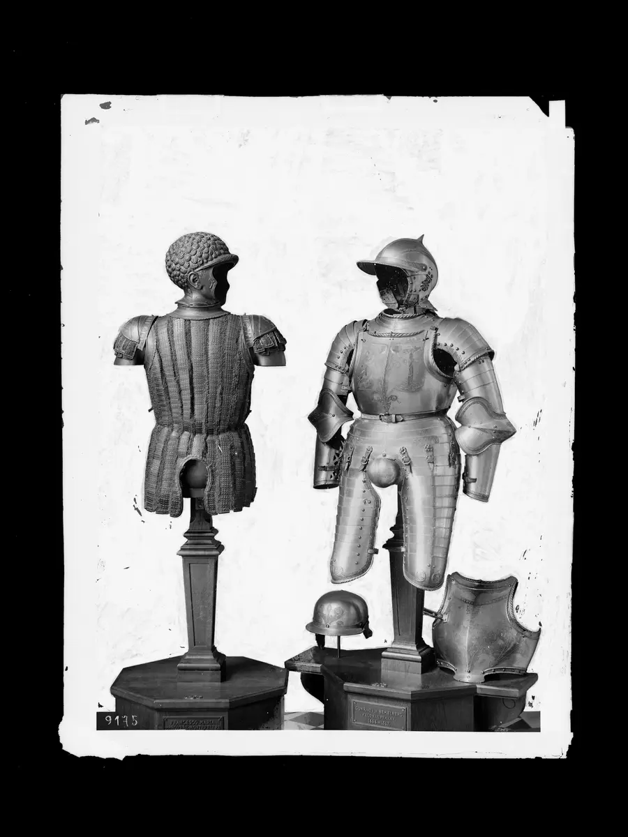 Offene Sturmhaube; Landsknechthaube; Leichtes Bruststück; 