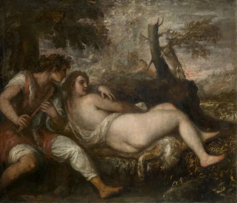 Nymphe und Schäfer