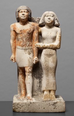 Statuengruppe des Kai-pu-ptah und der Ipep