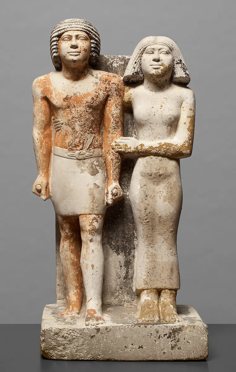 Statuengruppe des Kai-pu-ptah und der Ipep