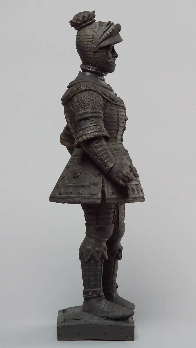Leopold III. der Fromme, Herzog Leopold III. von Österreich, Statue, Statuette, Terracotta