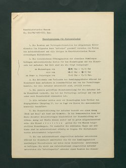 Dienstanweisungen für Postenaufseher, Portiere, die Telephonzentrale, Oberaufseher, Nachtportiere und Nachtaufseher, für den Wochendienst der Beamten und der Verwaltungskanzlei