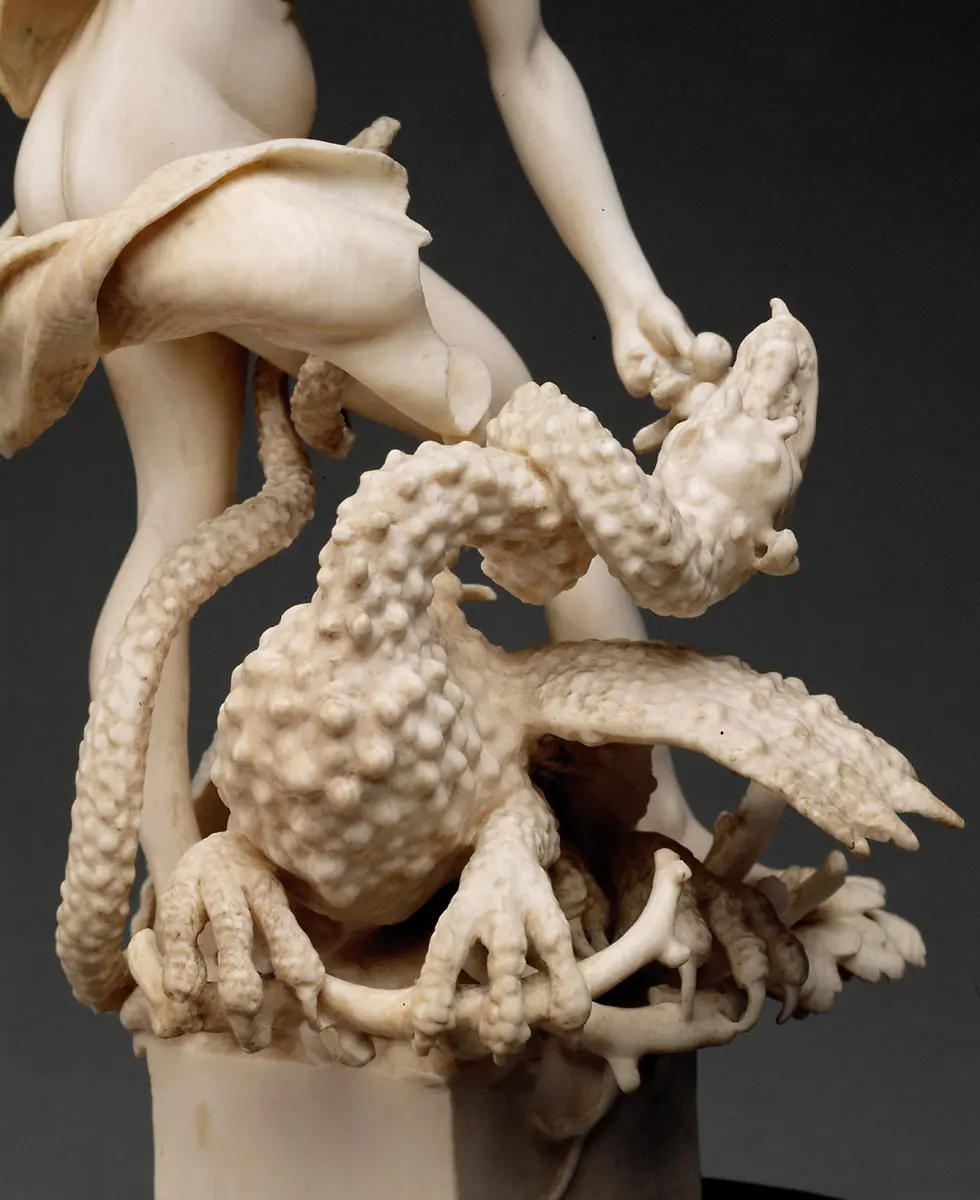 Hesperide, den Drachen Ladon fütternd