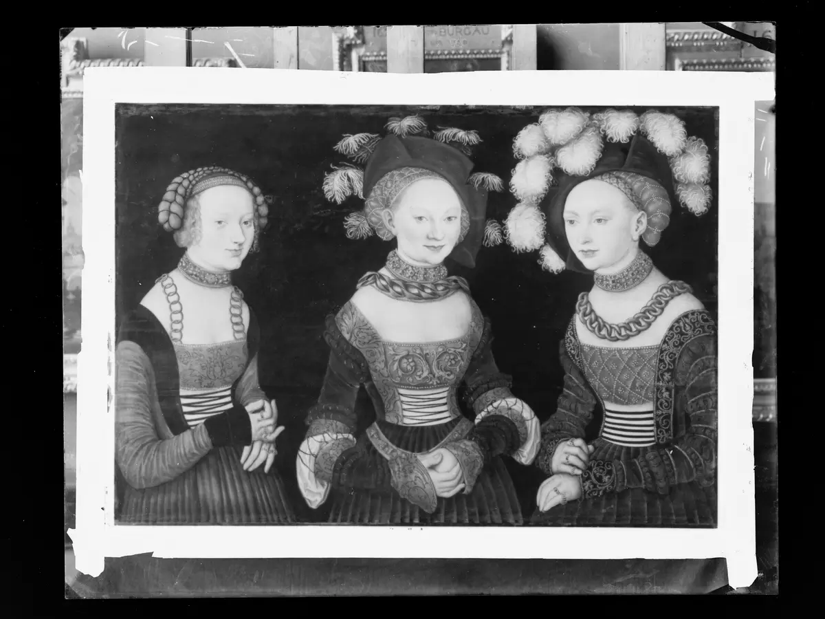 Die Prinzessinnen Sibylla (1515-1592), Emilia (1516-1591) und Sidonia (1518-1575) von Sachsen