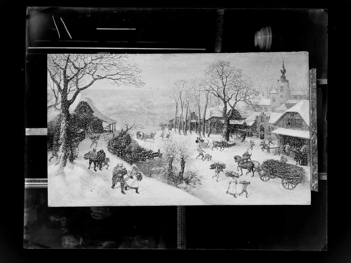 Winterlandschaft (Jänner oder Februar)