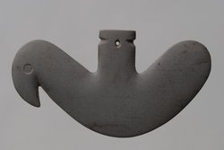 Stilisierter falkenköpfiger Vogel