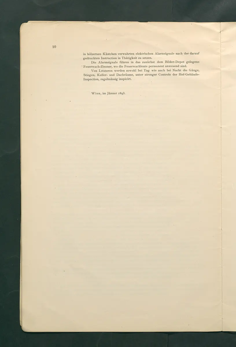 Bestimmungen für den Dienstbetrieb in den kunsthistorischen Sammlungen des Allerhöchsten Kaiserhauses