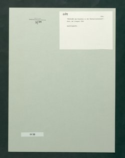 Regelung des Dienstes in der Restaurieranstalt