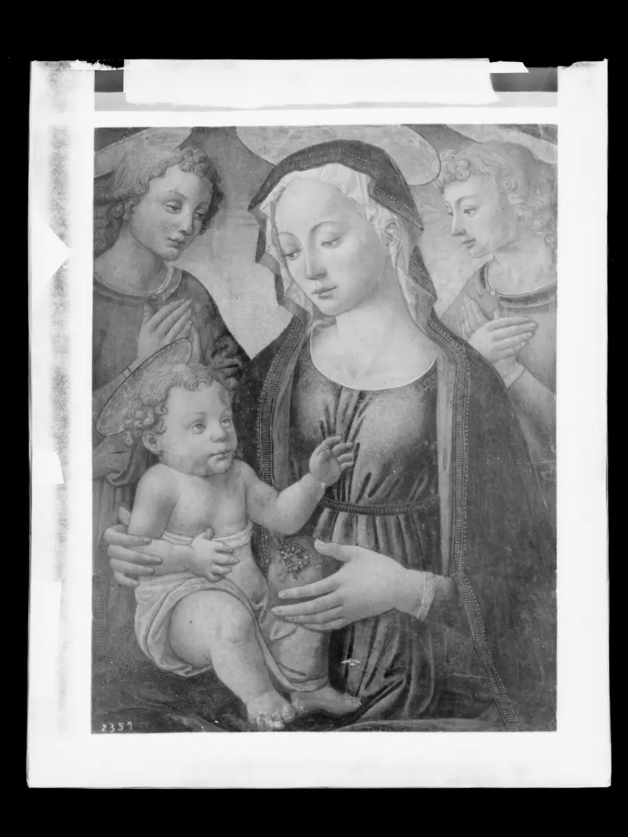 Madonna mit Kind und zwei Engeln