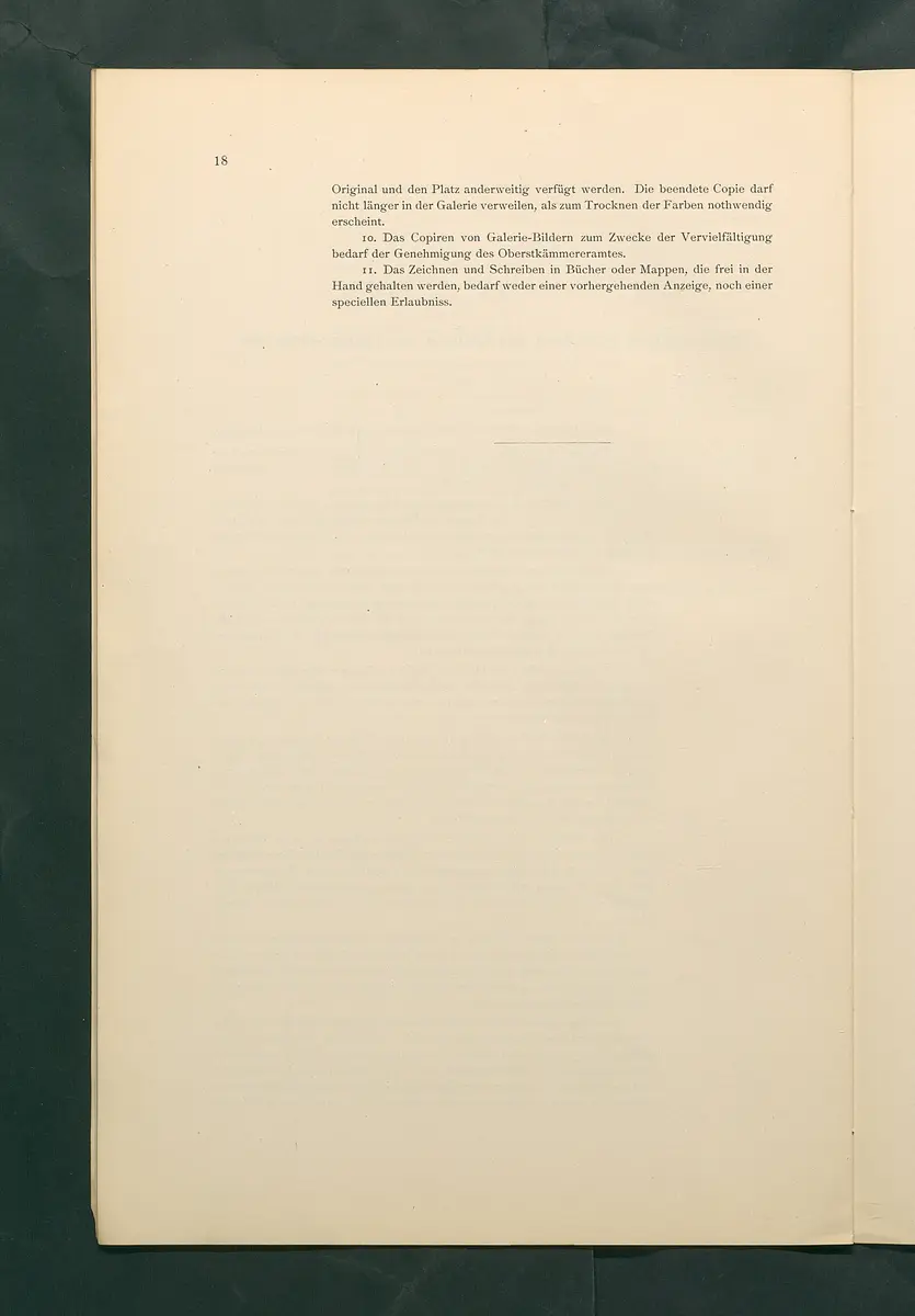 Bestimmungen für den Dienstbetrieb in den kunsthistorischen Sammlungen des Allerhöchsten Kaiserhauses