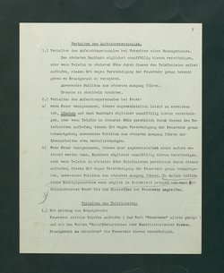 Entwurf einer Feuerlöschordnung für das Kunsthistorische Museum, 1926