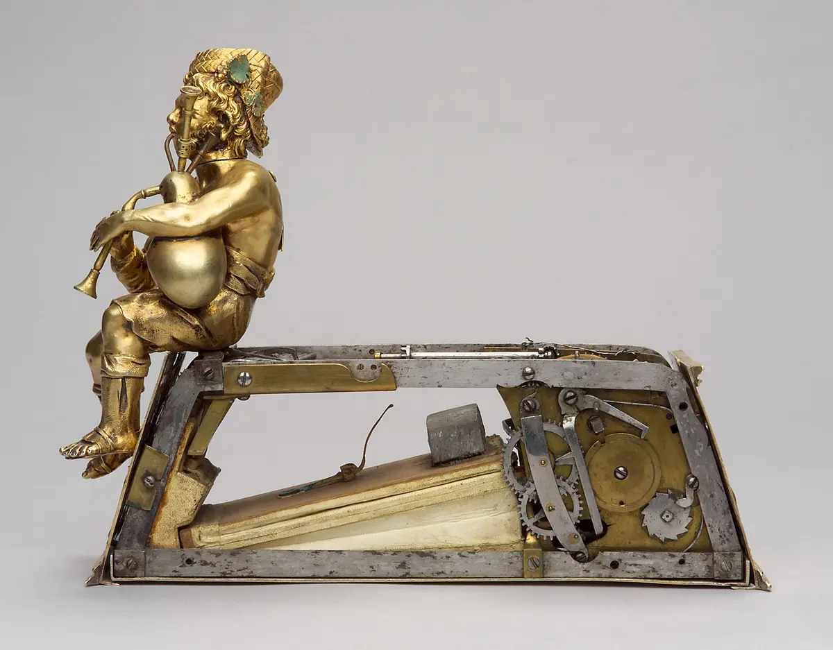 Automat mit Triumph des Bacchus