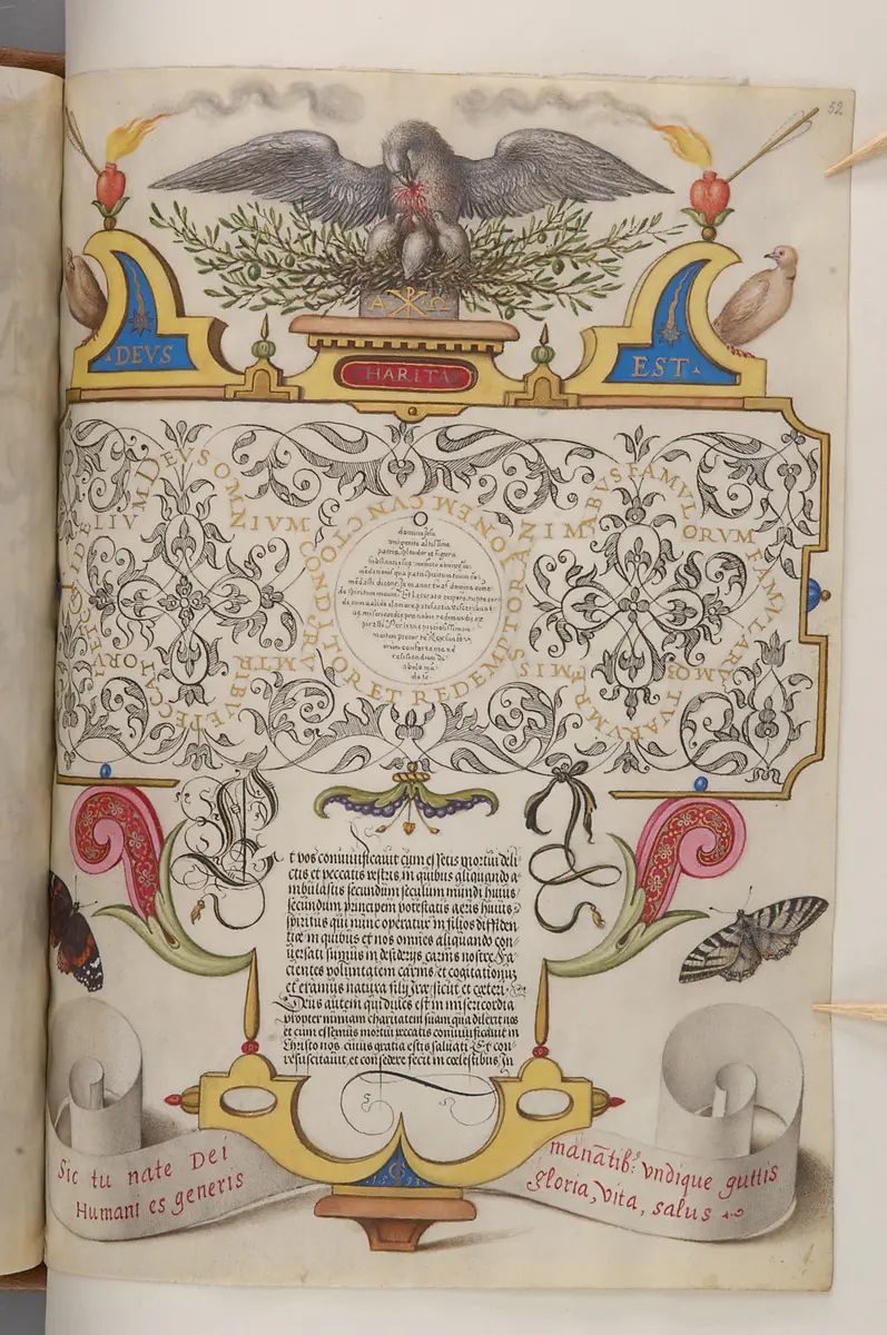 Schriftmusterbuch; 127 Blatt Pergament