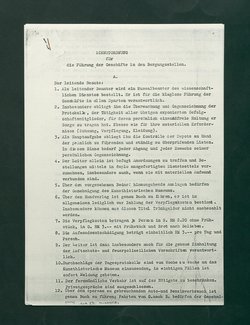 Dienstordnung für Bergungsstellen mit Nachtrag