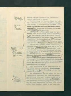 Dienstbestimmungen für das Aufsichtspersonal in den Sammlungen mit Anmerkungen und Korrekturen