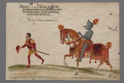 Blatt aus dem Turnierbuch Erzherzog Ferdinands II.