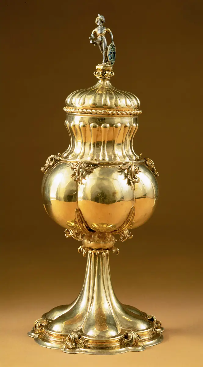 Lidded Cup with a Lansquenet