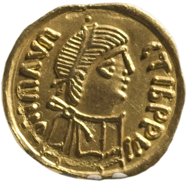 Langobarden: Pseudoimperiale Prägung (Mauritius-Typ)