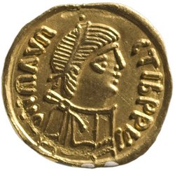 Langobarden: Pseudoimperiale Prägung (Mauritius-Typ)