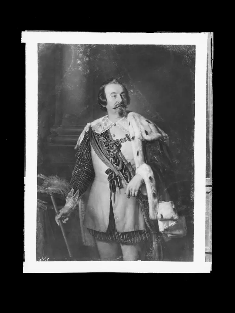 Heinrich Anschütz als als Wallenstein in