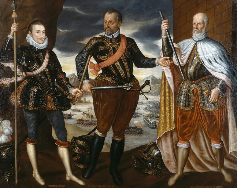 Die Sieger der Seeschlacht von Lepanto 1571