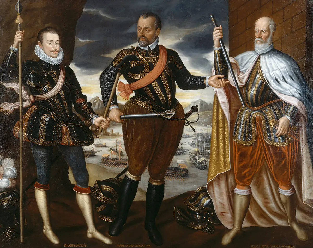Die Sieger der Seeschlacht von Lepanto 1571