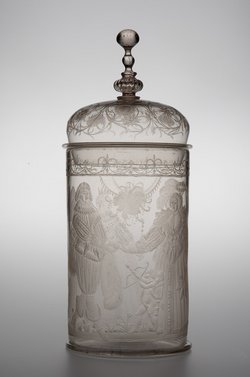 Deckelbecher mit Parisurteil