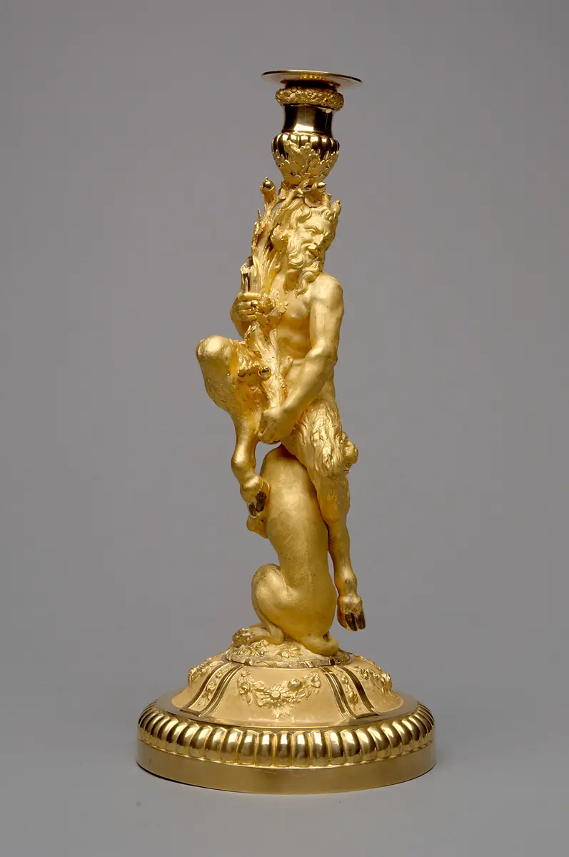 Kandelaber mit Satyr
