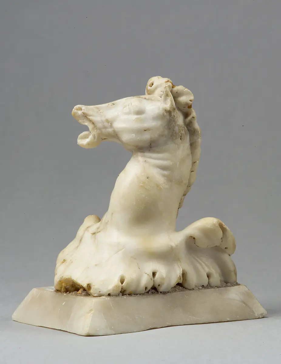 Statuette, Skulptur, Pferdekopf