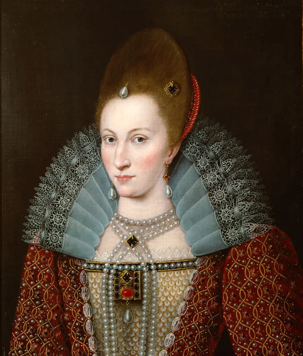 Anna von Dänemark (1574-1619), Königin von England, Brustbild