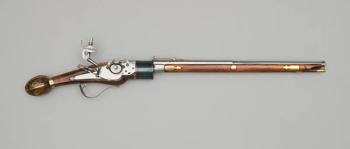 Revolver mit Radschloss (Faustrohr)