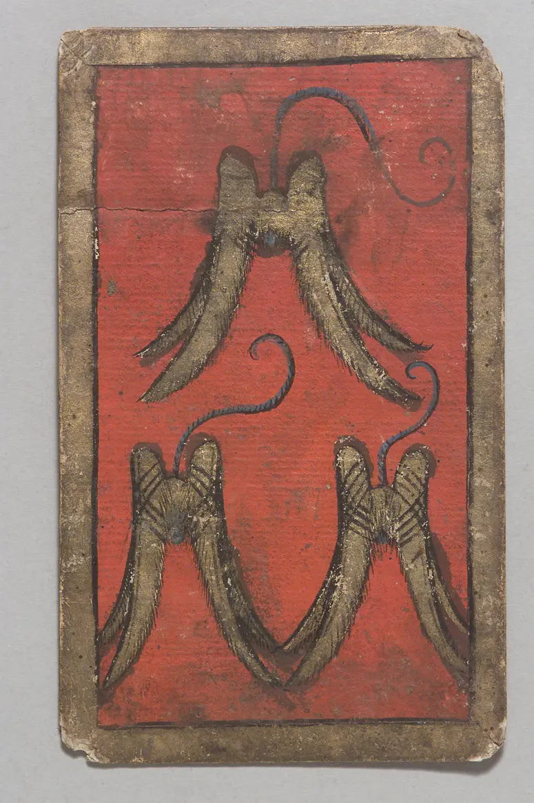Playing card Falconry Lure (Three) from the
