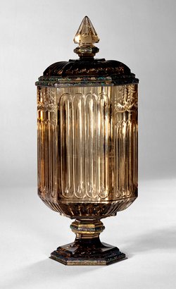 Deckelvase