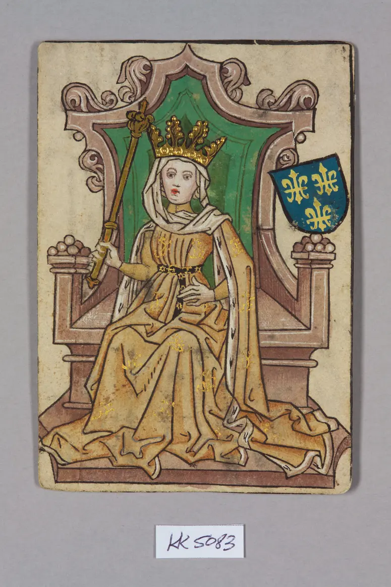 Playing card, France, Queen, from the so-called Hofämterspiel