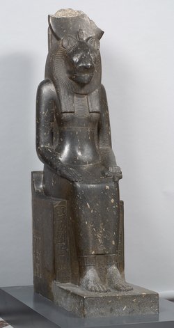 Seated statue of the goddess Sakhmet